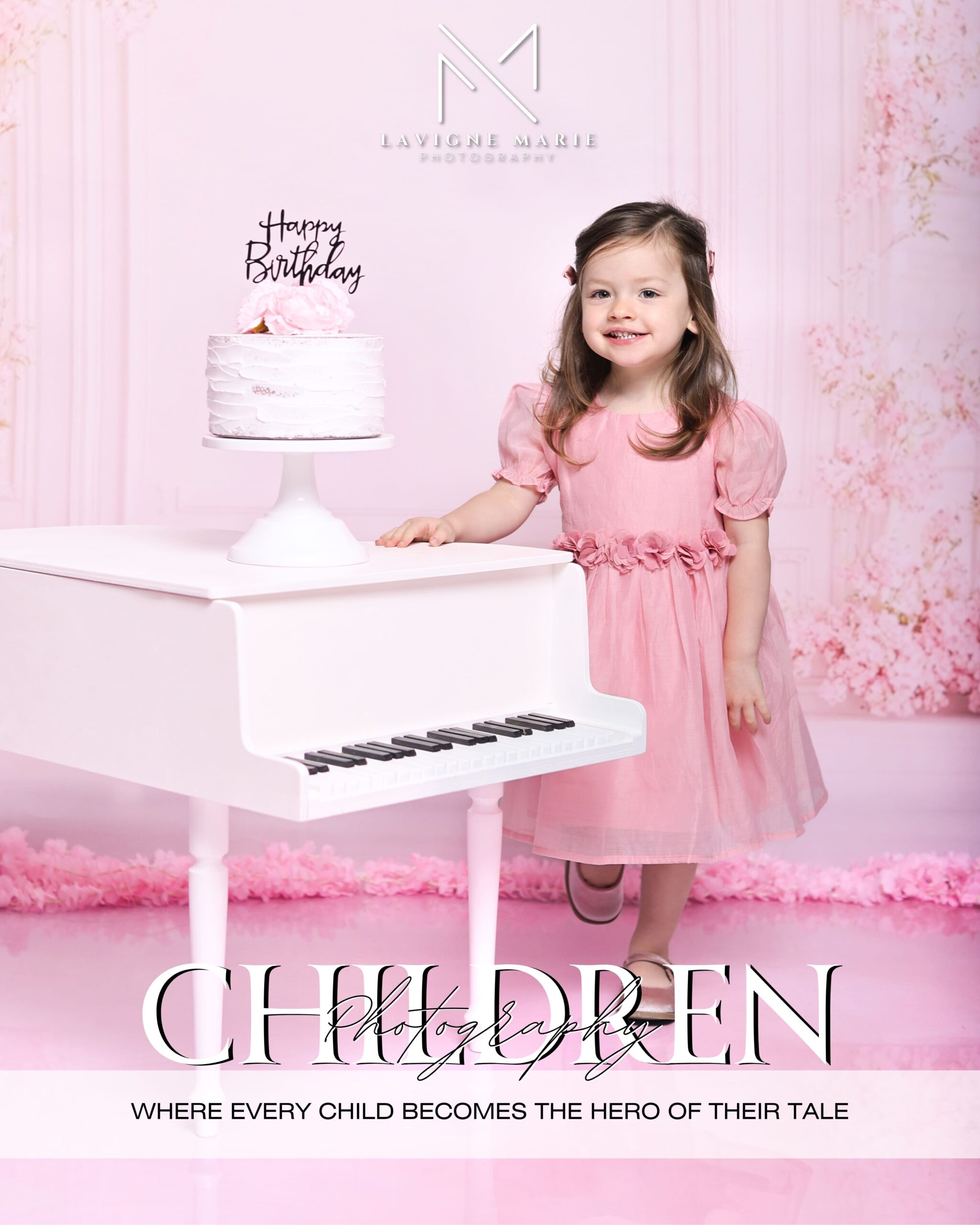 Child smiling during a professional children’s studio photoshoot in London.