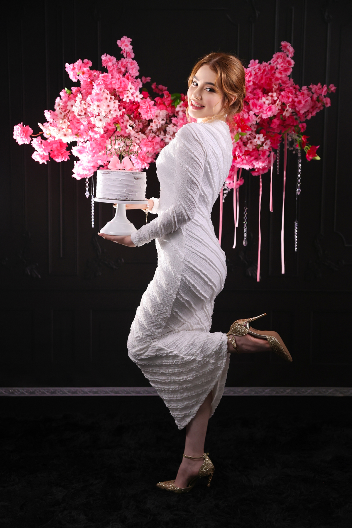 Luxury birthday photoshoot near me in a professional London photography studio