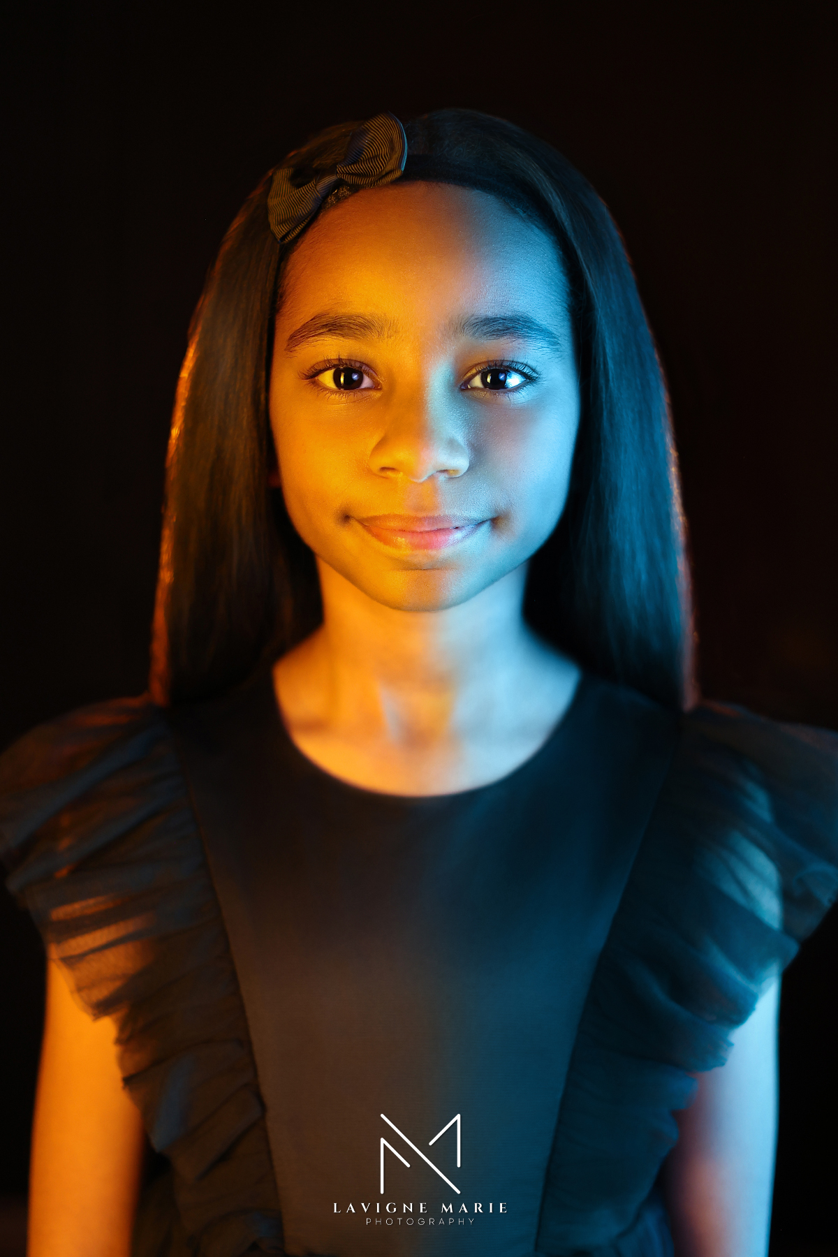 Children model portfolio photoshoot in London studio with professional lighting and neutral background